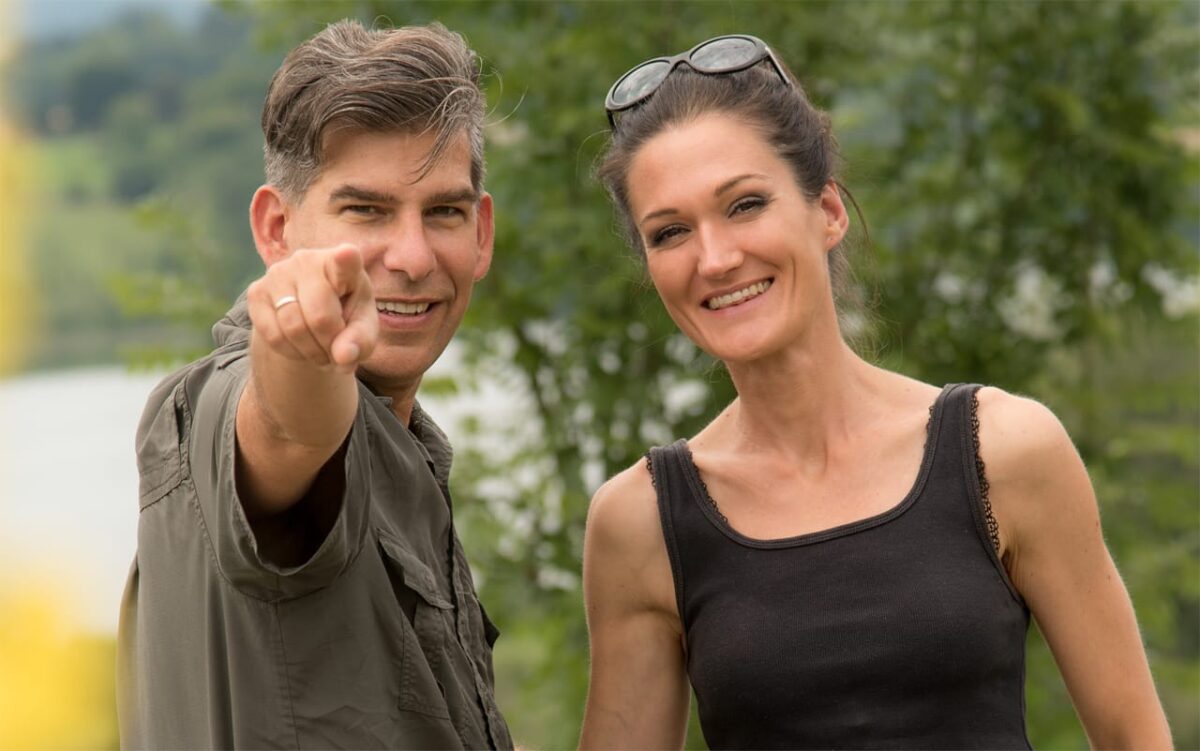 Sandra Exl mit Matthias Exl im sportlichen Outfit